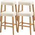4 Pack Counter YISUN Stool Covers Rectangle - Stretch Waterproof Saddle Seat Cover Bar Stools Bar Chairs Covers Kitchen