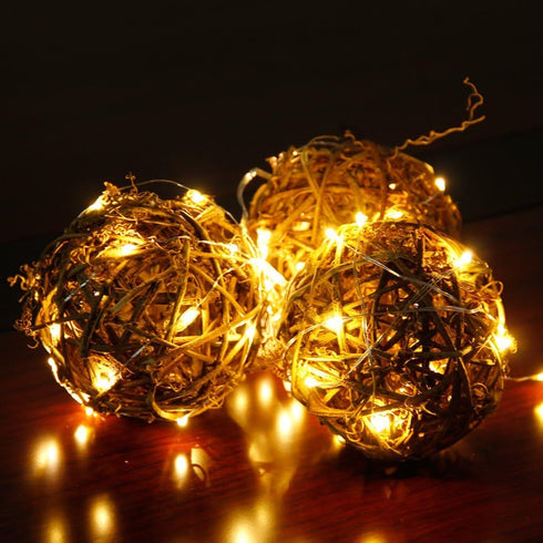 CYLAPEX 6 Pack 7ft 20 Warm White Fairy Lights String Battery Operated Fairy Lights Firefly Lights LED Starry String