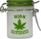 Airtight Glass Herb Mini Storage Jar with Clamping Lid in Choice of Design (Frosted Hi Maintenance, Small)