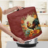 Sunflower Rooster Pressure Cooker Cover, Dust-proof Cover for Rice Cooker with Pocket and Top Handle
