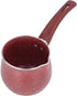 Portable Milk Pan, Aluminum Alloy Small Saucepan with Long Handle, Non Stick Coating, Mini Milk Boiling Pot (Red)