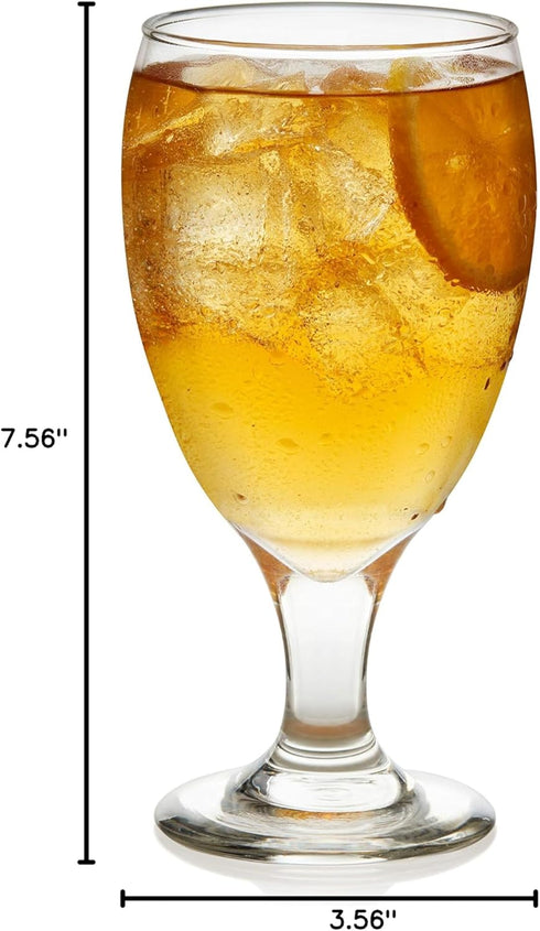 Libbey Classic Goblet Beverage Glasses, Set of 4