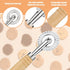 Pastry Cutter Wheel with Wooden Handle, Fluted Ravioli Crimper, Pizza Dumpling Cutter for Home and Kitchen