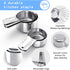 TILUCK Stainless Steel Measuring Cups Set, Kitchen Gadgets for Cooking & Baking, Set of 5