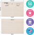 321Done Recipe Cards, Made in USA - 4x6 Tan, Simple Script, Double-Sided Thick Cardstock, Cute Vintage Rustic Kraft Look for Bridal Shower Wedding Housewarming Gift - Pack of 50 by 321Done