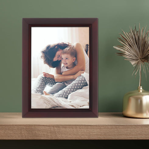 Lawrence Frames Estero Collection, Espresso Brown, Walnut Wood 5x7 Picture Frame