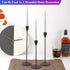 Set of 3 Black Candlestick Holders – Decorative Taper Candle Holders for Home Decor, Wedding, Dining, and Party