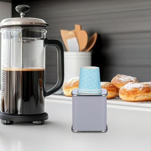 3oz 10 Countertops DOITOOL Bathroom Cup Dispenser, Dixie Cup Dispenser with Paper Cups, Dust-Proof Disposable Paper