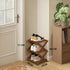 Closet, 3 YYW Shoe Rack, Foldable Bamboo Shoes Shelf, Freestanding Shoe Storage Organiser for Entryway, Bedroom