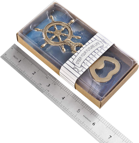 Rudder Bottle Opener - Nautical Gifts for Boater, Nautical Decor, Birthday Gift for Sailor in Gift Box