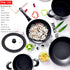 Universal Lid for Pots, Pans, and Skillets, Tempered Glass with Heat Resistant Silicone Rim, Black