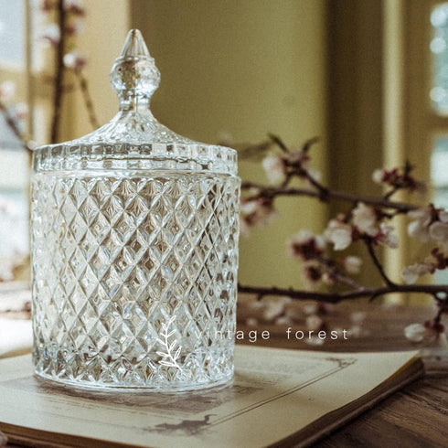 2 Pack rejomiik Qtip Holder Glass Apothecary Jars with Lid Bathroom Accessories Vanity Organizers and Makeup Storage