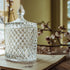 2 Pack rejomiik Qtip Holder Glass Apothecary Jars with Lid Bathroom Accessories Vanity Organizers and Makeup Storage