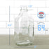 64 oz 2 Pack kitchentoolz Glass Milk Bottles with Pour Spouts and Tamper-Proof Caps Half Gallon Containers Made in USA