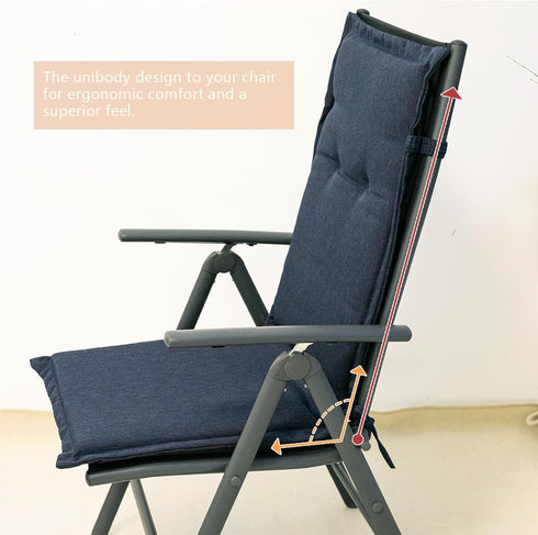 18" 42" 1.5", Set 2 C-Hopetree Indoor High Back Rocking Chair Cushions for Glider and Swivel Rocker, Outdoor