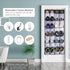 Over the Door Hanging Shoe Organizer with 24 Large Mesh Pockets - Black Shoes Holder