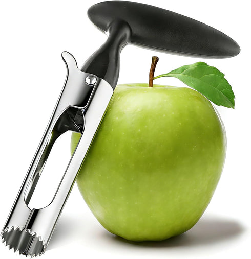 COKUMA Apple Corer, Comfortable Handle and Sharp Serrated Blade Apple Core Remover, Sturdy