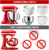 4.5-5 Silicone Covers for Kitchenaid Ice Cream Bowl, Silicone Lid Compatible with Kitchenaid Tilt-Head Stand Mixer