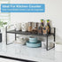 X-cosrack Set 2 Countertop Counter 30 LBS 13.8" 21.6" of Expandable Cabinet Shelf Organizer, Stackable Kitchen Shelves