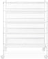 4-Tier 24 Sided4-Tier Whitmor Rolling Shoe Cart - Mesh & Metal - Holds up to pairs of Shoes - Double