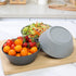 Cereal Bowls 36 OZ - Set of 12 Unbreakable Wheat Straw Plastic Serving Snack Bowls, Dishwasher Microwave Safe for