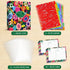 Recipe Binder Kit 9.5 inch x 11 inch with 50 Protectors, 100 Cards & 8 Dividers