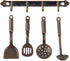 AUEAR 5 Pack Mini Home Kitchen Accessories Kit, 1:12 Spoon Shovel Cookware Tools for Kitchen Decoration