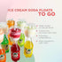 6-Pack Fizz The Cup On-The-Go Ice Cream Float - Fits Plastic & Glass Soda or Drink Bottles - Leak-Proof Party