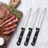 BEWOS Steak Knives Set of 16, Triple Rivet Serrated Blades, Stainless Steel Dinner Knives, Dishwasher Safe