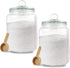 Global BathGlow 70 oz Bath Salt Set - Glass Jar with 2