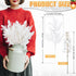 80 Cindeer Pcs White Christmas Glitter Berries Stems Pine Needles Christmas Artificial Picks Fake Floral Twig Spray