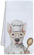 Shrago Funny Bull Terrier Dog Kitchen Towels, Bull Terrier Gifts for Women Dish