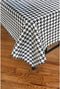 Havercamp Houndstooth Table Cover (54" x 108"), Water and Tear Resistant, Black and White Paper Cover