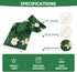 Poinsettia 13x72 Inch Green Table Runner Winter Floral Burlap Table Runners, Spring St Patricks Day Seasonal Coffee