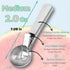 Frozen ZKIRON Old-school Heavy Duty Ice Cream Scoop - Stainless Steel, Dishwasher Safe, Trigger Release; Cookie Dough