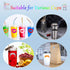 WZT 30 Piece Silicone Drink Markers, Multi-Purpose Wine Glass Markers for Bar, Party, Dinner Parties
