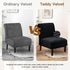 XIAROGEE Armless Armless 1) Teddy Wool Accent Chair Cover Soft Chair Slipcover Accent Chairs Covers without Arms