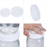 16Pcs Plastic Storage Caps for Mason Jars, 8 Regular Mouth Lids and 8 Wide Mouth Caps, White