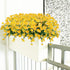 Artificial Daisies Flowers 4 Bundles Yellow UV Resistant Fake Foliage Greenery Faux Plants for Indoor Outdoor Decor