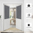 Easy-Going Blackout Door Curtains, Rod Pocket Privacy Light Filtering Sidelight Curtains with Tieback, 1 Panel