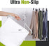 5 Pack Spring Fever Foam Padded Clothes Hangers with Hooks - Sponge Non Slip Chrome Plating Heavy Duty Space Saving