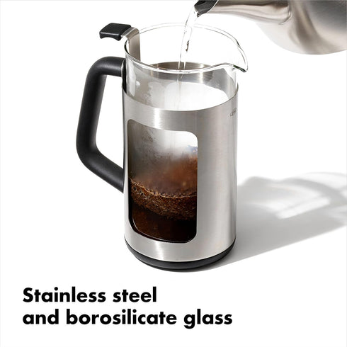 OXO Brew 32oz Stainless Steel French Press Coffee Maker