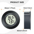 2 Pack Mini Digital Hygrometer Thermometer Gauge, Indoor Outdoor Temperature Humidity Meter for Greenhouse, Humidors,