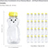 8 24 Pack) Ounce Plastic Squeezable Honey Bears with Sealable Flip Top Lids - BPA Free, Hand Wash Only (Yellow
