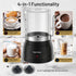 17oz 4-in-1 Secura Detachable Milk Frother and Steamer, Electric Milk Warmer with Glass Jug, Hot & Cold Foam Maker