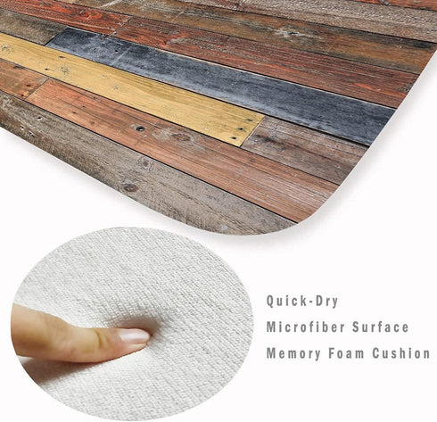 35 21 Inches WODEJIA Flannel Mat Non Slip Bedside and Living Room,Clearance MatS Absorbent Moisture Dust Forlaundry