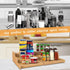 Expandable Spice Rack Organizer, 3 Tier Bamboo , Great for Kitchen Cabinet, Cupboard, Pantry and More by VenDotbi