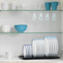 Simple Houseware Black Plate Drying Rack with Drainboard