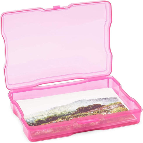 Paper Junkie 4 x 6 Inch Photo Storage Box - 6 Inner Cases for Stickers, Crafts, Art Supplies, Organizers for Home