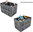 Simplify 3 Compartment Stackable Bin with Adjustable Dividers, Drawer Organizer, Storage Basket for Office, Desk